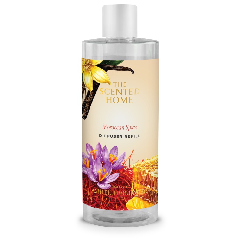 Ashleigh And Burwood Golden/Orange Scented Home Moroccan Spice Diffuser Refill - 300Ml