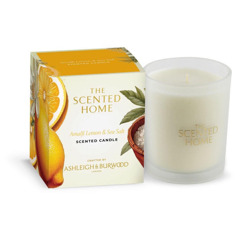 Ashleigh And Burwood Scented Home Amalfi Lemon And Sea Salt Candle - 170G