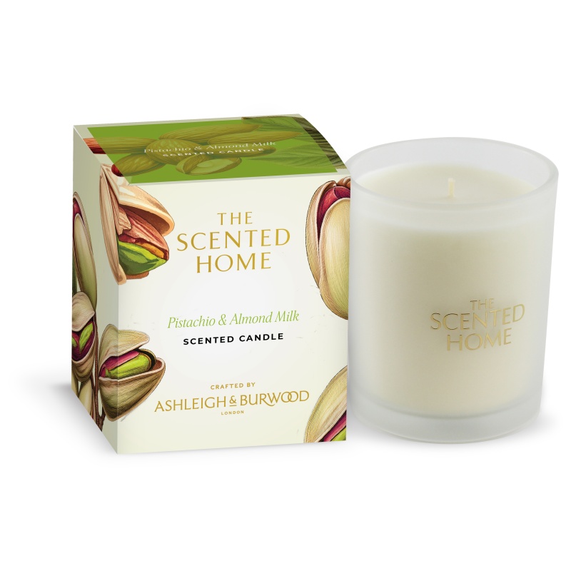 Ashleigh & Burwood Scented Home Pistachio & Almond Milk Candle - 170g