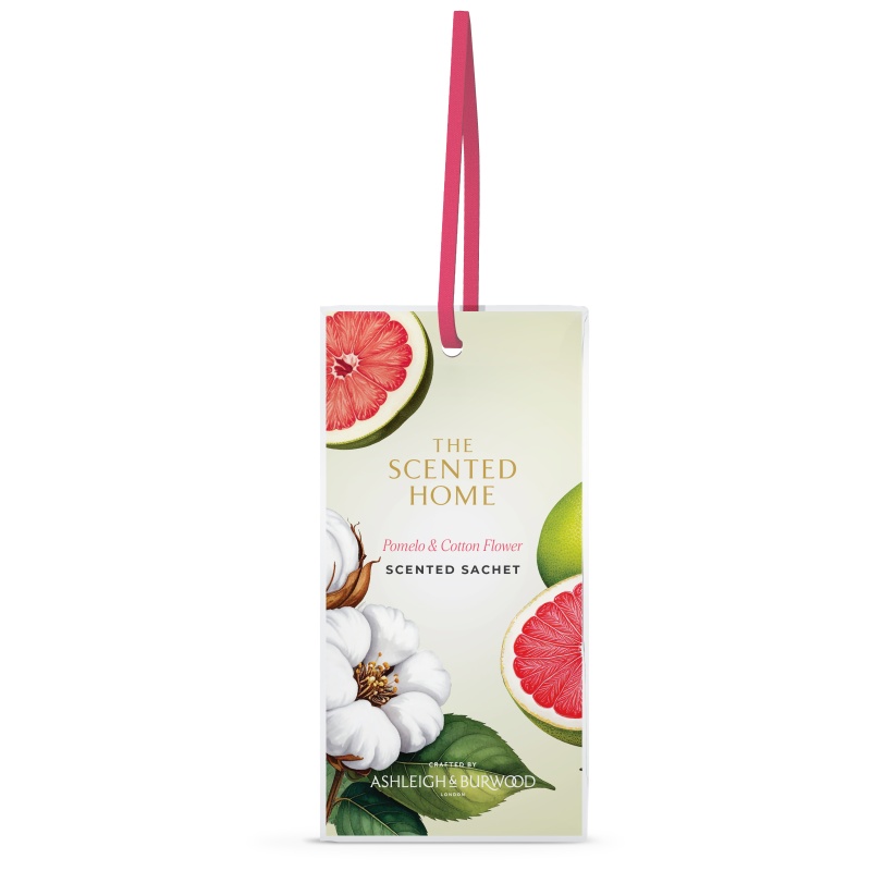 Ashleigh And Burwood Light/Amber Scented Home Pomelo And Cotton Flower Scented Sachet