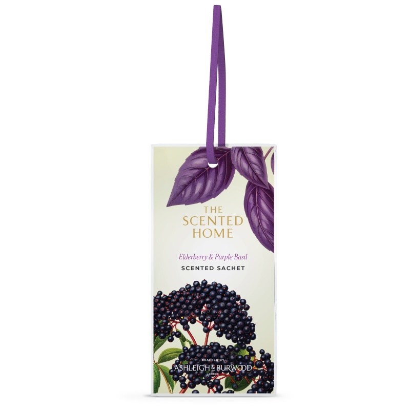 Ashleigh & Burwood Scented Home Elderberry & Purple Basil Scented Sachet