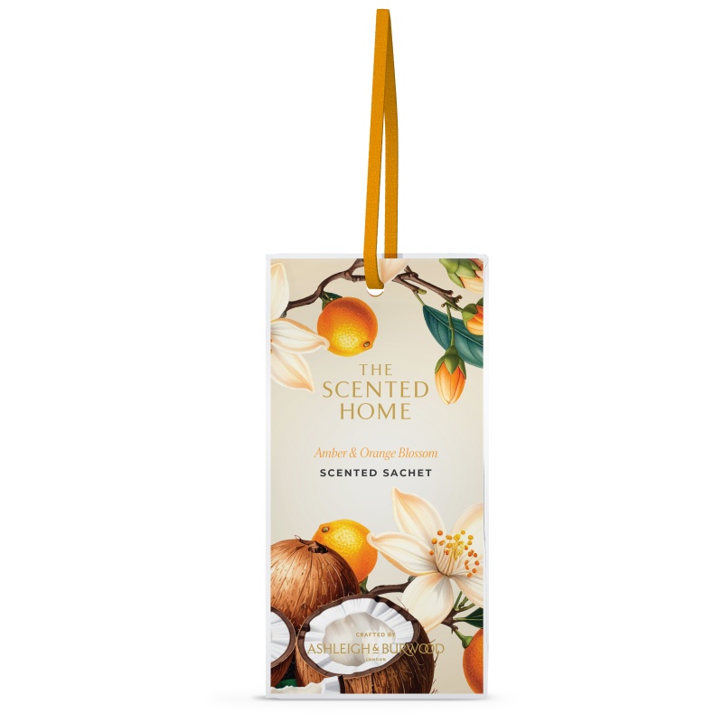 Ashleigh And Burwood Amber/Orange Scented Home And Blossom Scented Sachet