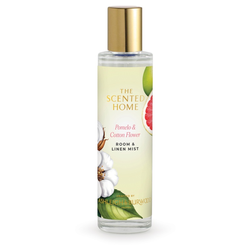 Ashleigh And Burwood Amber/Light Scented Home Pomelo And Cotton Flower Room/Linen Mist - 100Ml
