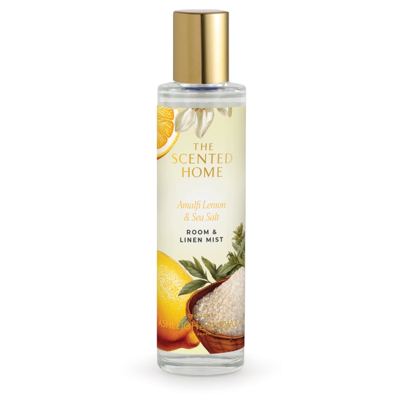 Ashleigh & Burwood Scented Home Amalfi Lemon & Sea Salt Room/Linen Mist - 100ml