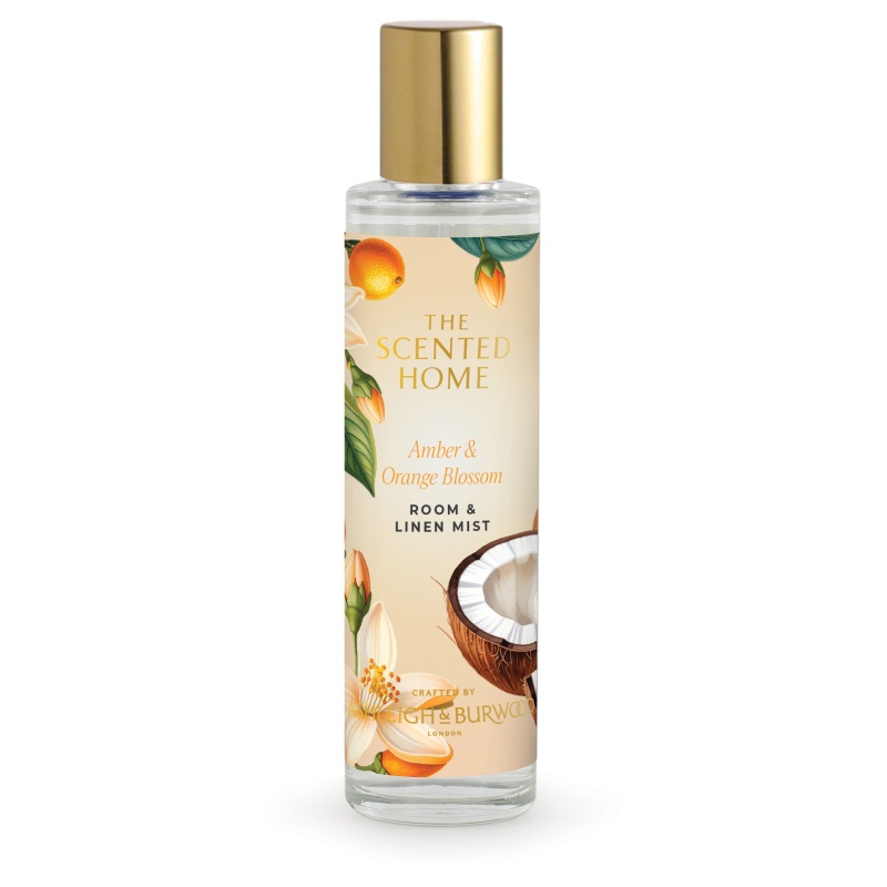 Ashleigh & Burwood Scented Home Amber & Orange Blossom Room/Linen Mist - 100ml
