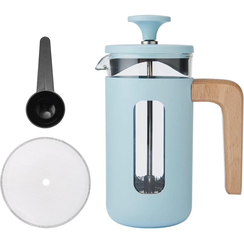 La Cafetiere Pisa 3 Cup Cafetiere 350ml - Sky Blue
