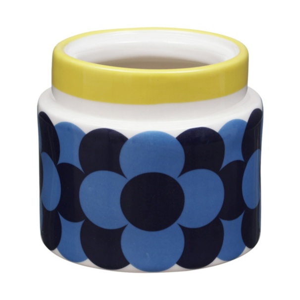 Orla Kiely Orla Kiely Retro Stripe Storage Jar - Yellow