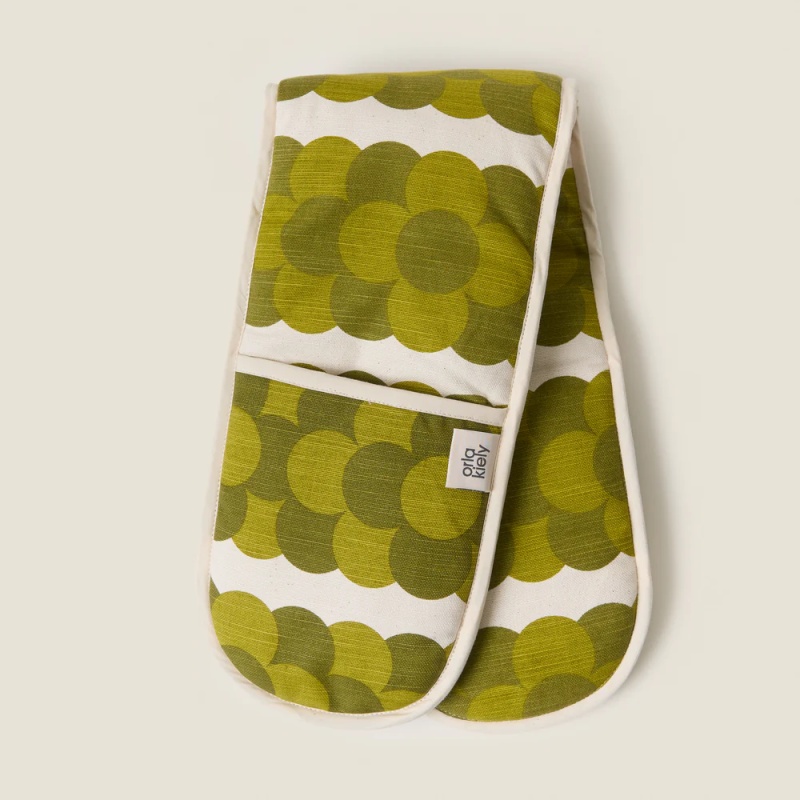 Orla Kiely Retro Stripe Double Oven Glove - Green