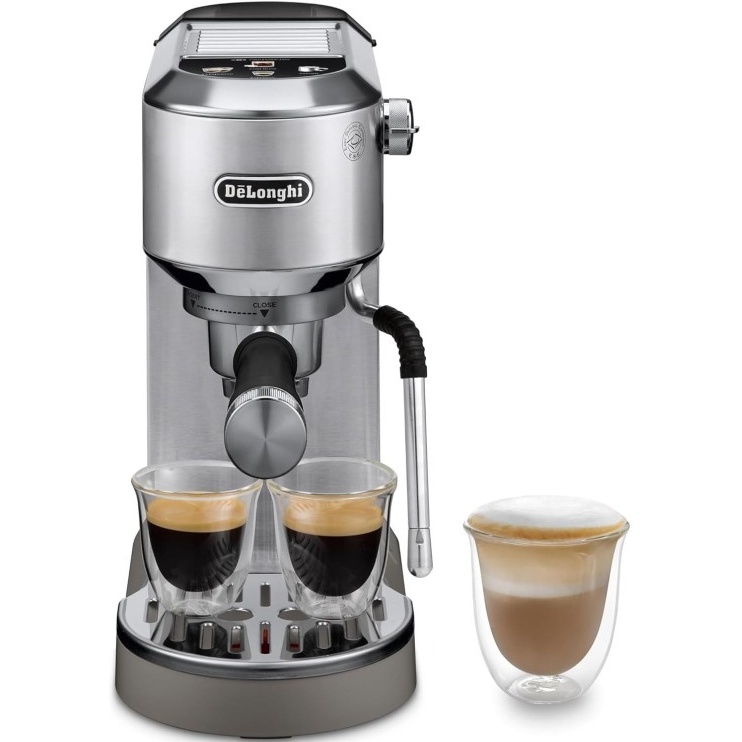 De'Longhi EC890.M Dedica Duo Manual Espresso Machine - Silver
