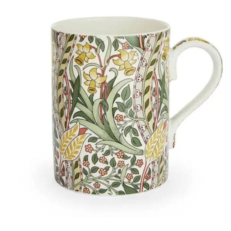 Morris And Co Green/Yellow Daffodil Mug - 340Ml