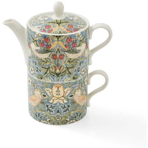Morris And Co Strawberry Thief Tea For One