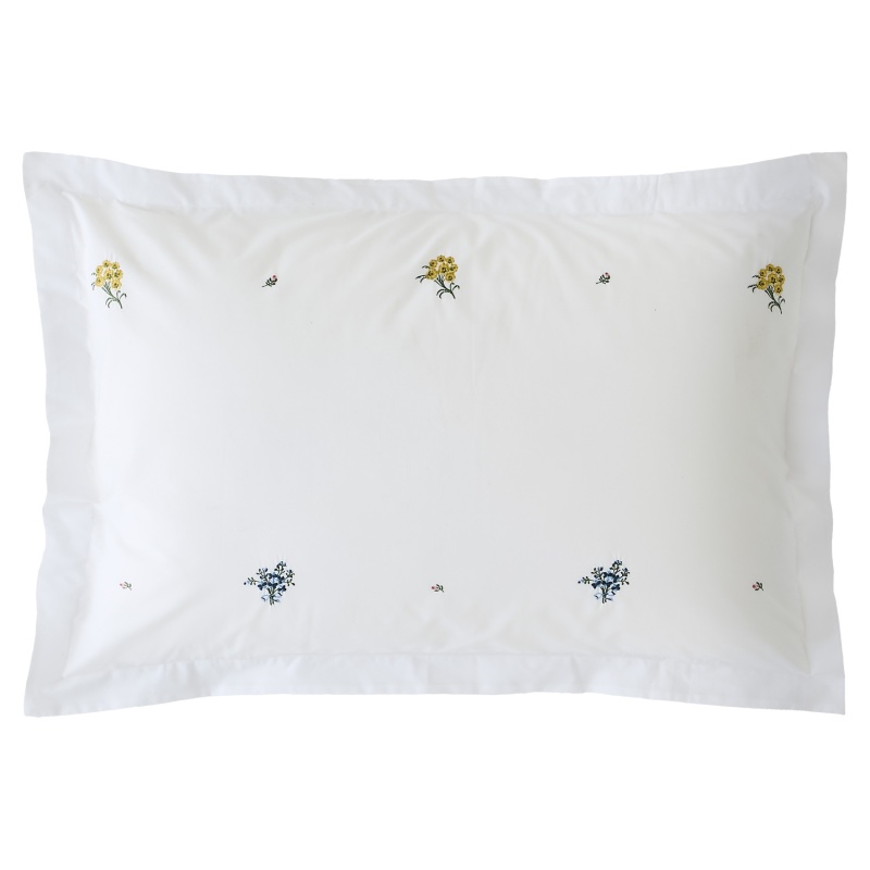Historic Royal Palaces Royal Embroidery Oxford Pillowcase Pair - White