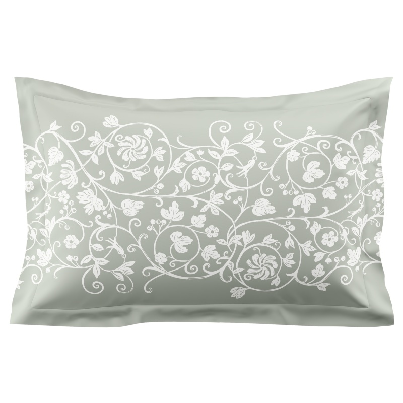 Historic Royal Palaces Tudor Trail Oxford Pillowcase Pair - Sage