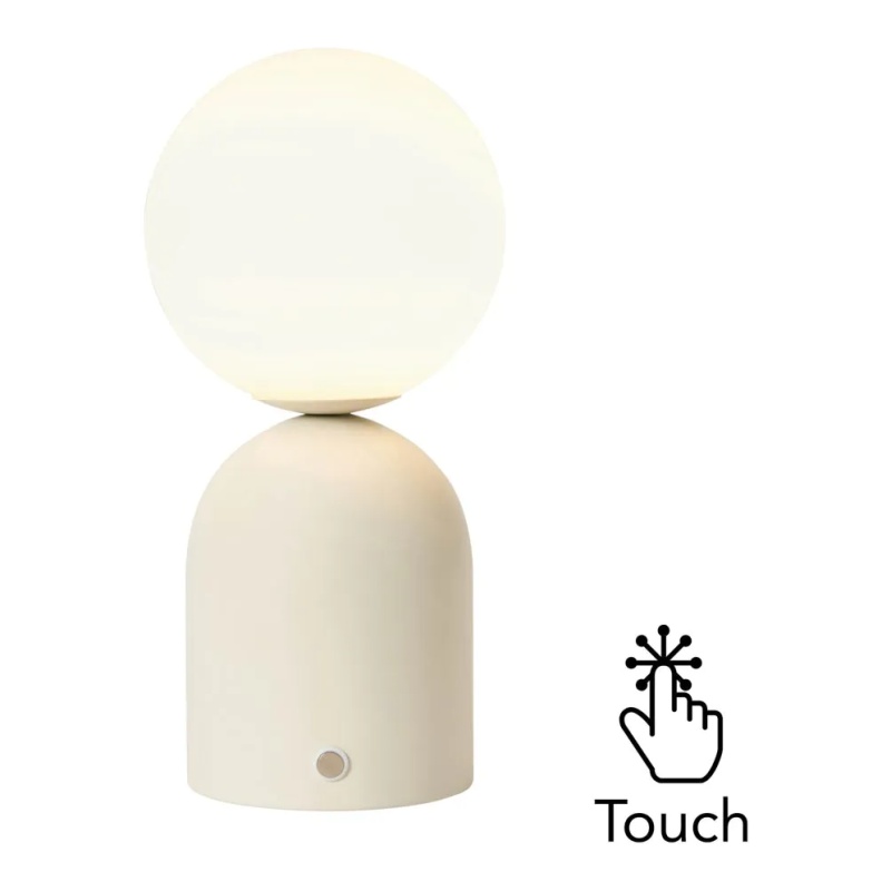 Bhs White Usb-C Rechargeable Table Lamp