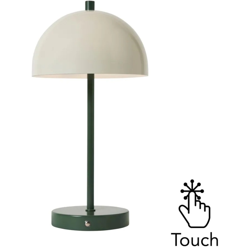 BHS Semi Dome USB-C Rechargeable Table Lamp - Green