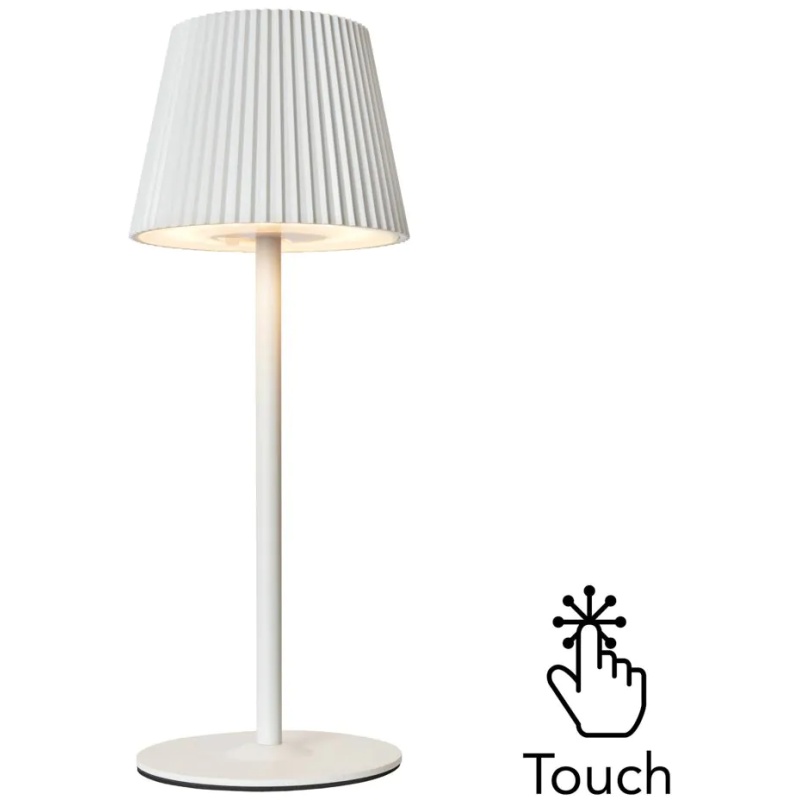 BHS Esther Rechargeable Table Lamp - White