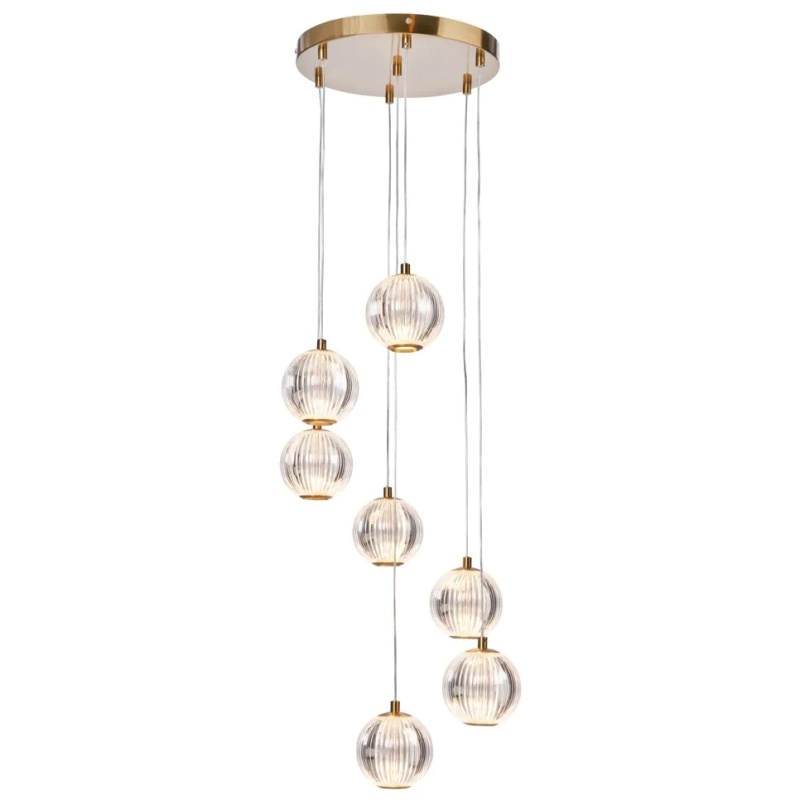 BHS Rimi Acrylic 7 Ball Cascading Ceiling Light