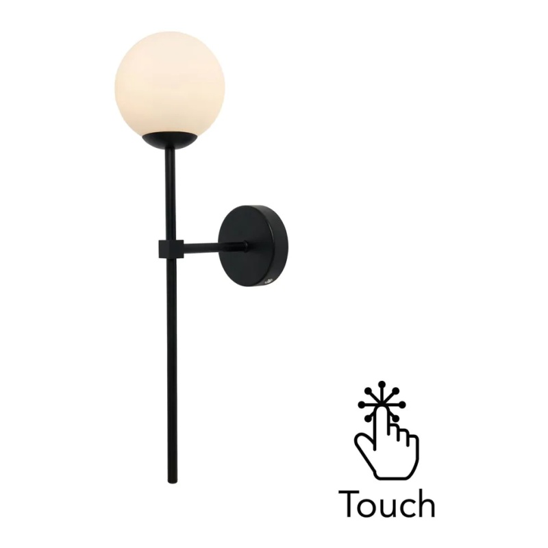 BHS USB-C Rechargeable Wall Light - Black