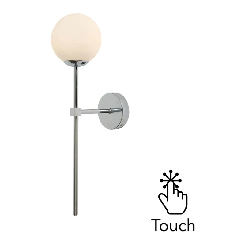 BHS USB-C Rechargeable Wall Light - Chrome