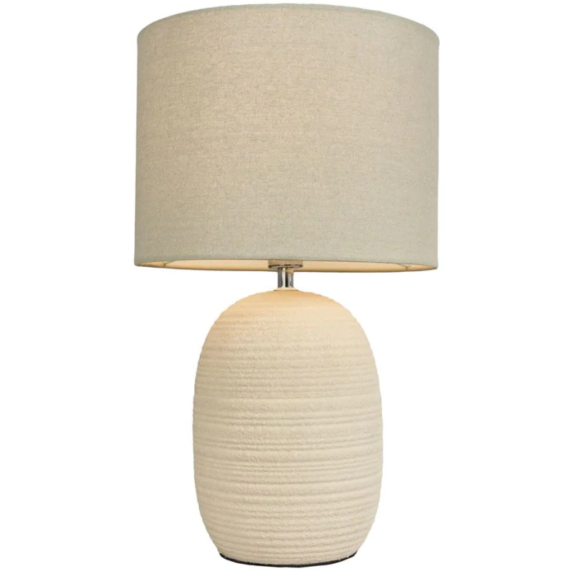 BHS Heath Ceramic Beehive Table Lamp - Cream