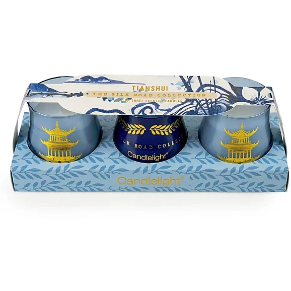 Candlelight Set of 3 Candles Tianshui Sea Salt