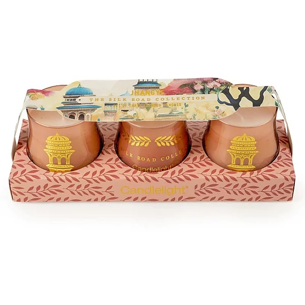 Candlelight Set of 3 Candles Jhangye Pomegranate & Cassis