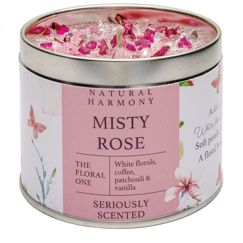 Best Kept Secrets Misty Rose Natural Harmony Candle Tin - 240g