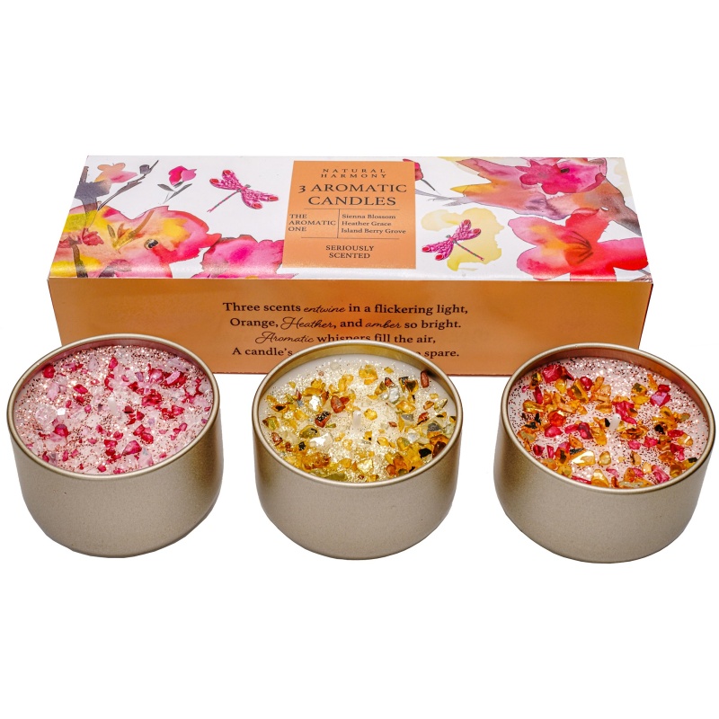 Best Kept Secrets Aromatic Collection Natural Harmony Three Lites Candle Set
