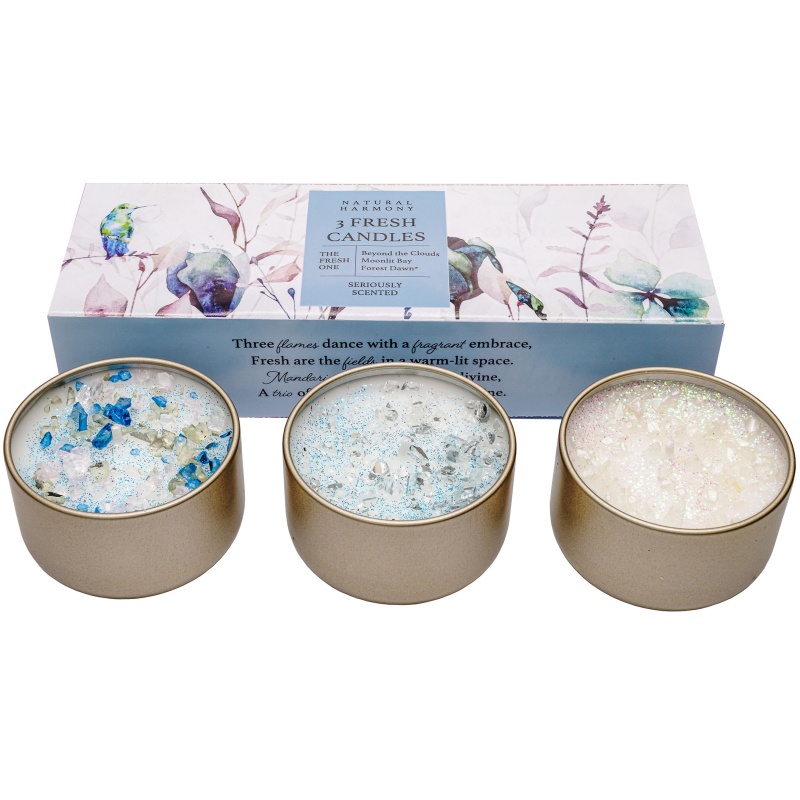 Best Kept Secrets Best Kept Secrets Fresh Collection Natural Harmony Three Lites Candle Set