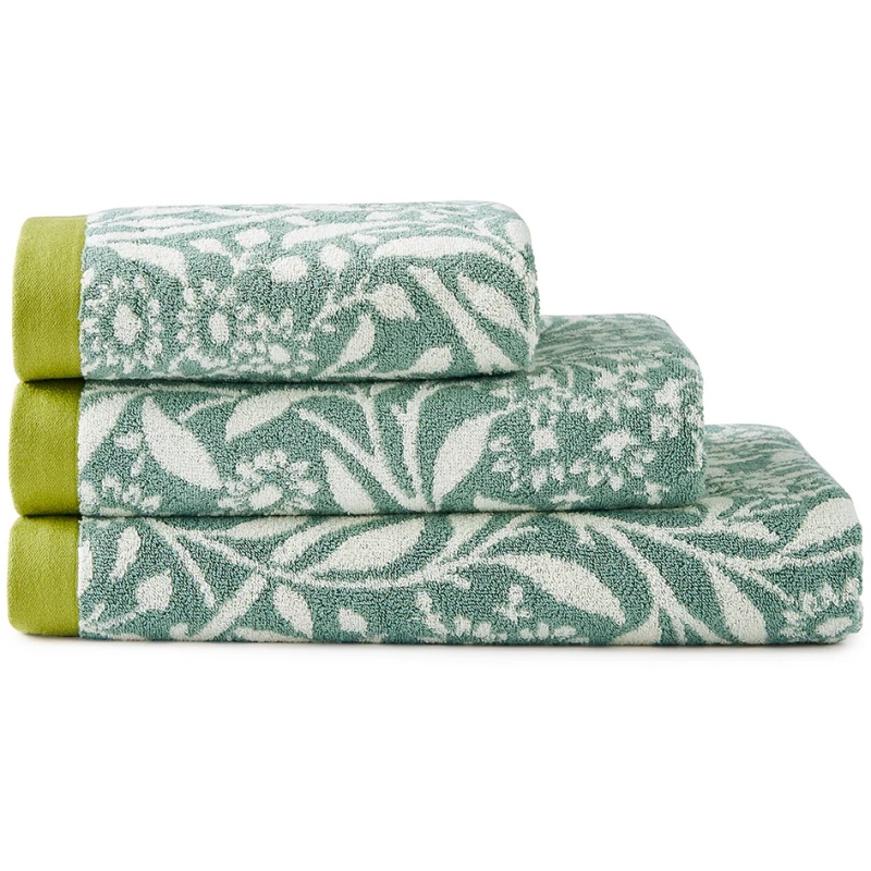 William Morris At Home Michaelmas Daisy Towel - Sage