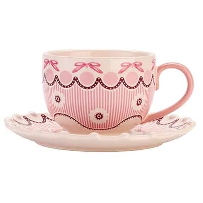 Cath Kidston Spitalfields Silk Teacup & Saucer