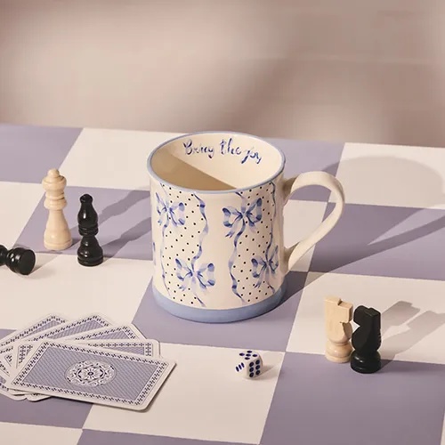 Cath Kidston Bring The Joy Blue Mollie Mug