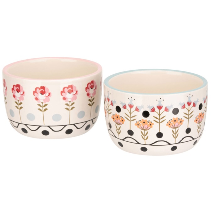 Cath Kidston Painted Table Ceramic Ramekins 2 Pack
