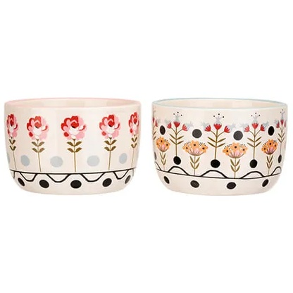 Cath Kidston Painted Table Ceramic Ramekins 2 Pack