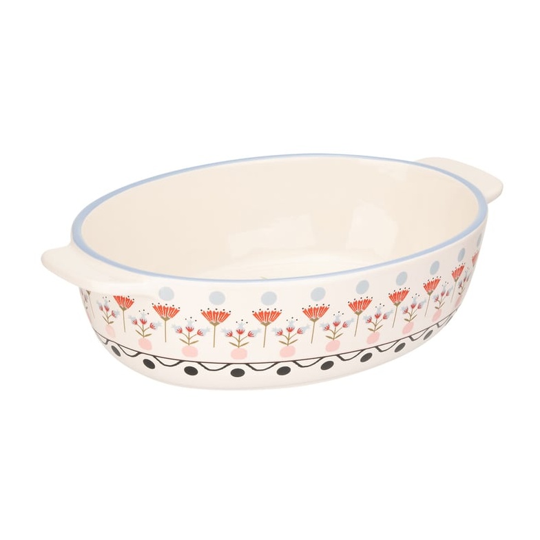 Cath Kidston Painted Table Oval Roasting Dish 28cm