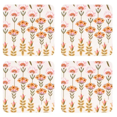 Cath Kidston Painted Table Square Coasters 4 Pack