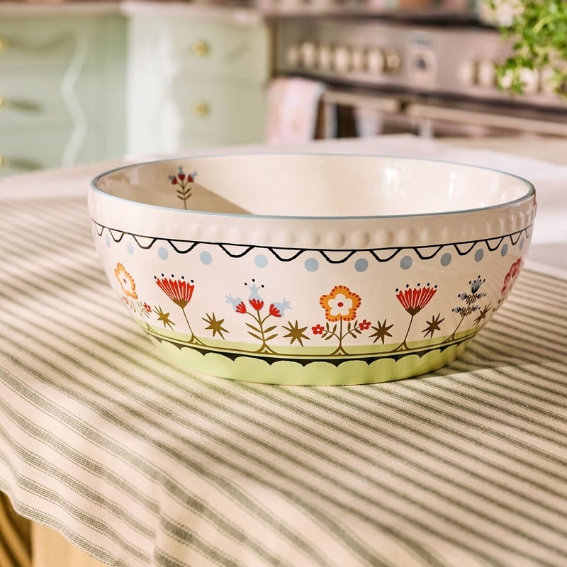 Cath Kidston Painted Table Large Serving Bowl 26cm