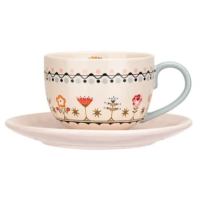 Cath Kidston Painted Table Teacup & Saucer Set