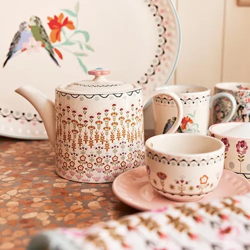 Cath Kidston Painted Table Teapot 1L