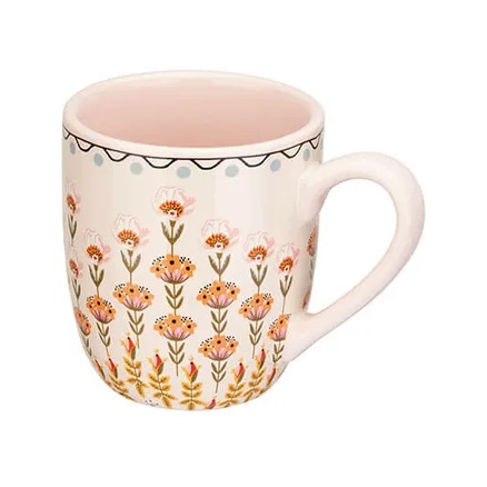 Cath Kidston Painted Table Breakfast Mug - Pink