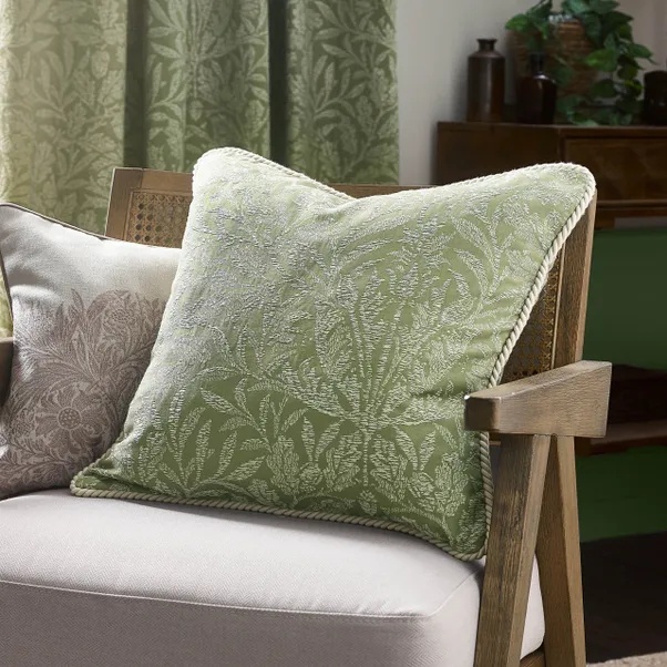 Morris & Co Acorn Tonal Feather Cushion 50cm - Sage