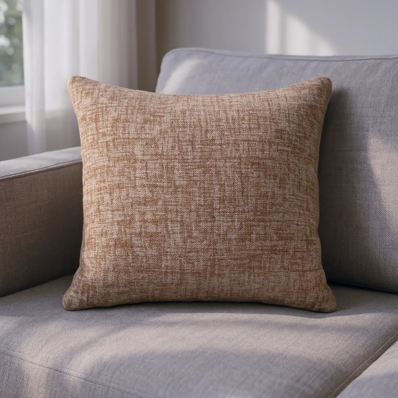 Style Furnishings Avon Textured Cushion 45cm - Saffron