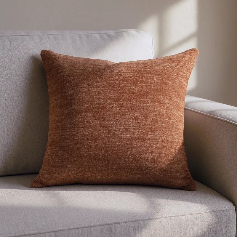 Style Furnishings Avon Textured Cushion 45cm - Terracotta