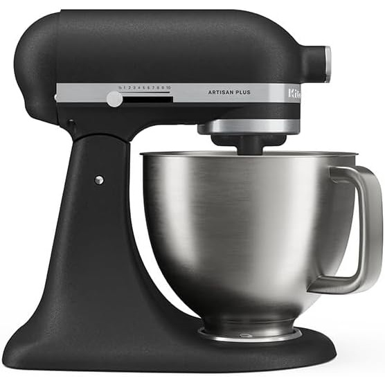 KitchenAid KitchenAid 5KSM50PKVBBK Artisan Plus 4.7L Tilt-Head Stand Mixer - Cast Iron Black