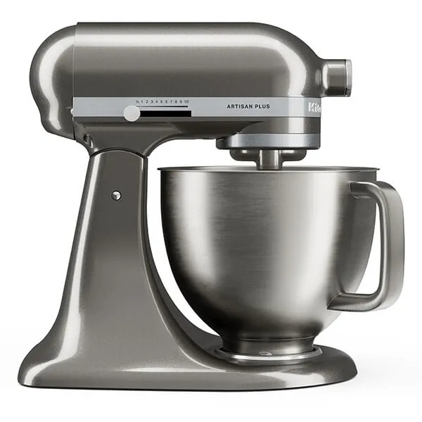 Kitchenaid Silver 5Ksm50pkvbms Artisan Plus 4.7L Tilt-Head Stand Mixer - Medallion