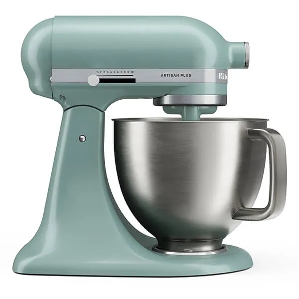 Kitchenaid Green/Light 5Ksm50pkvbmj Artisan Plus 4.7L Tilt-Head Stand Mixer - Mint Julep