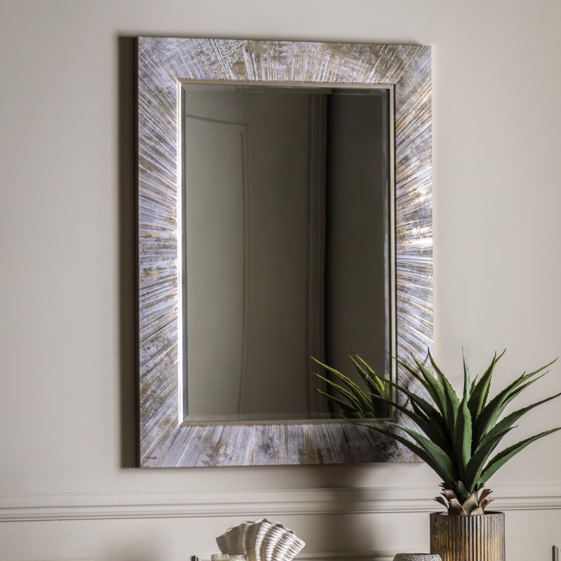 Gallery Direct Chelsea Rectangle Mirror 113x83cm - Gold / Cream