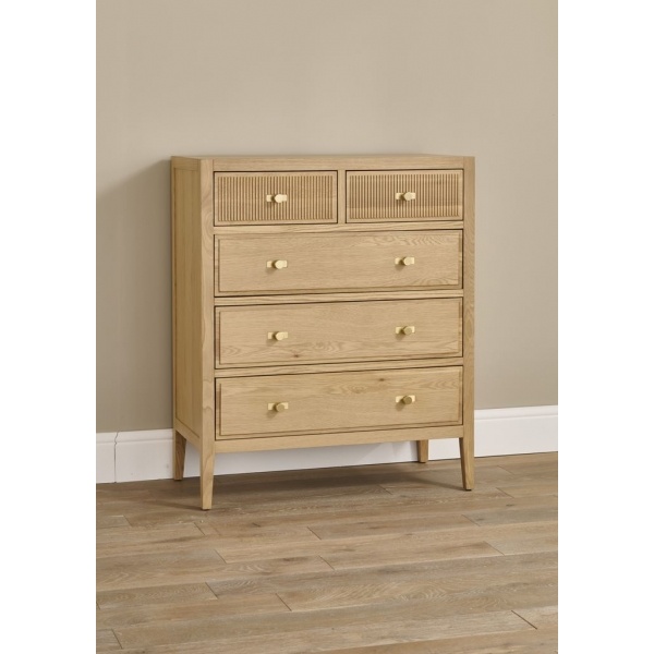 Illinois 3 + 2 Chest of Drawers - Oak