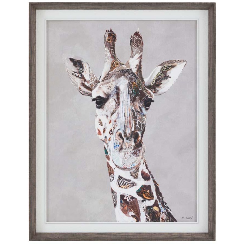 Art Marketing In The Wild Framed Giraffe Canvas