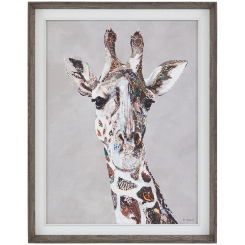Art Marketing In The Wild Framed Giraffe Canvas